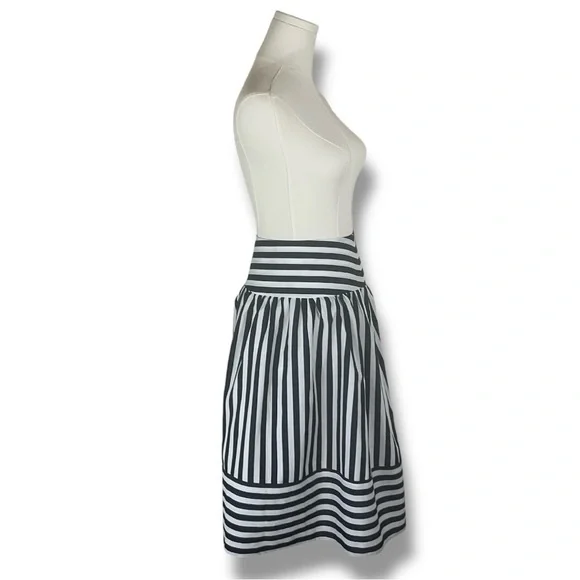 Anthropologie High Seas Skirt by Maeve Sz XS Blue and White Stripes NWT - Picture 7 of 16